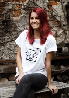 Unisex bílé triko „Duch lesa”