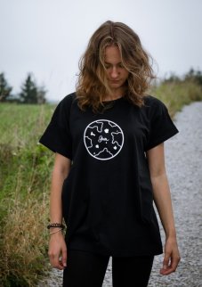 Unisex černé triko „Matka Země”
