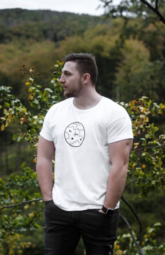 Unisex bílé triko „Matka Země” - Barva: Bílá, Velikost: M