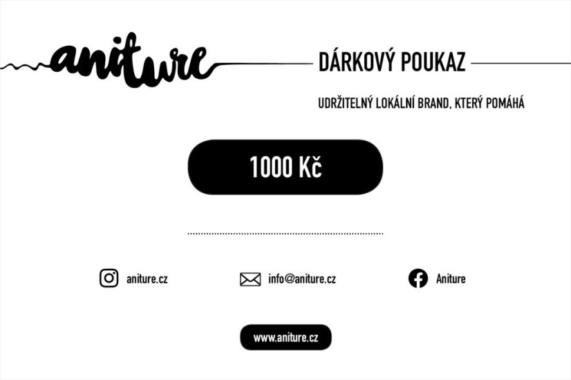 Dárkový poukaz — 1000 Kč