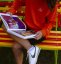 Unisex oranžová mikina z bio bavlny, s výšivkou FIRE - Barva: Oranžová, Velikost: M