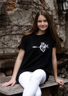 Unisex černé triko „Zázrak planety”