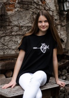 Unisex černé triko „Zázrak planety”